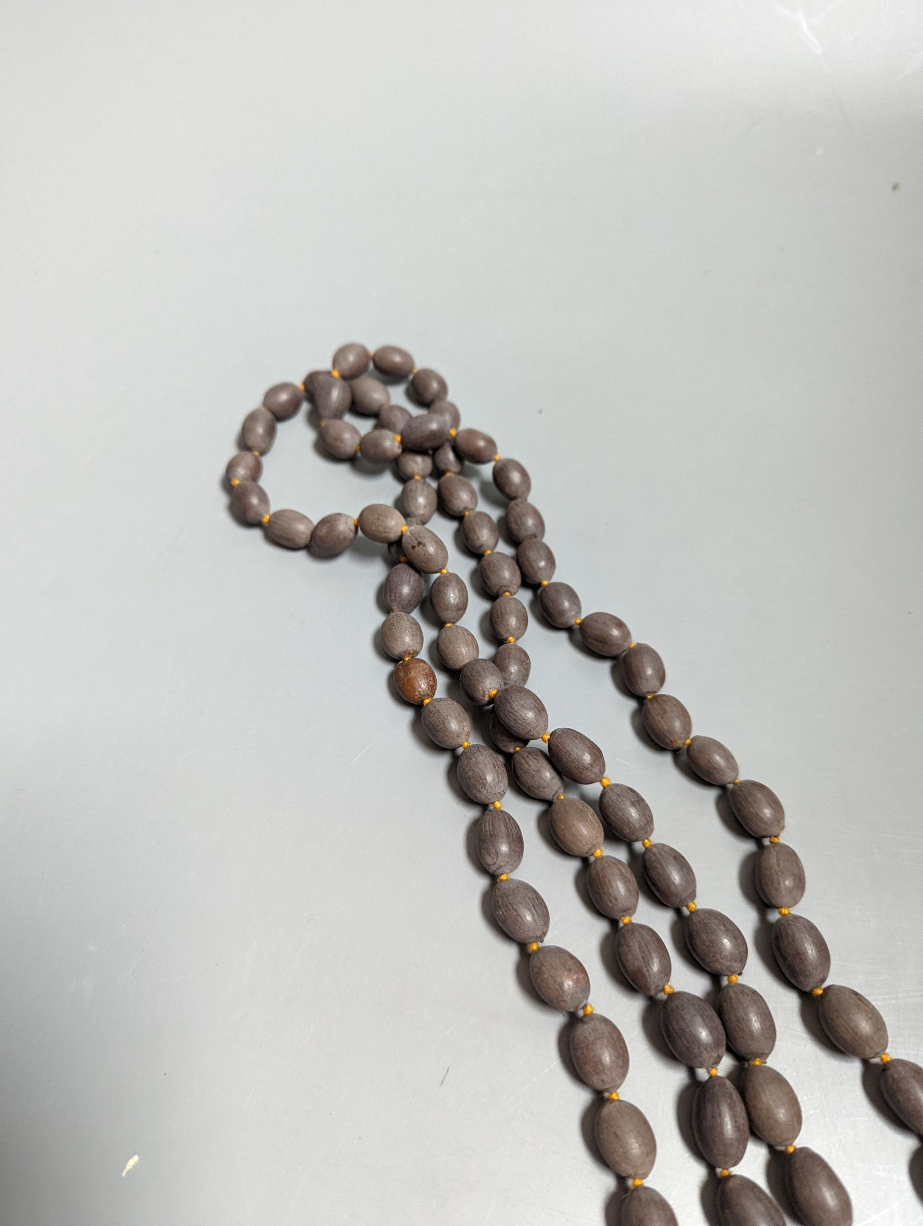 A Buddhist lotus bead rosary